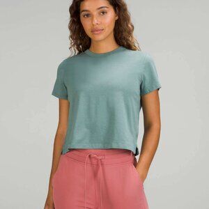 Lululemon Classic-Fit Cotton-Blend T-Shirt – Teal, Size 4
